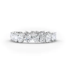 3/4 Mixed Shape Lab Grown Diamond Eternity Band Ring