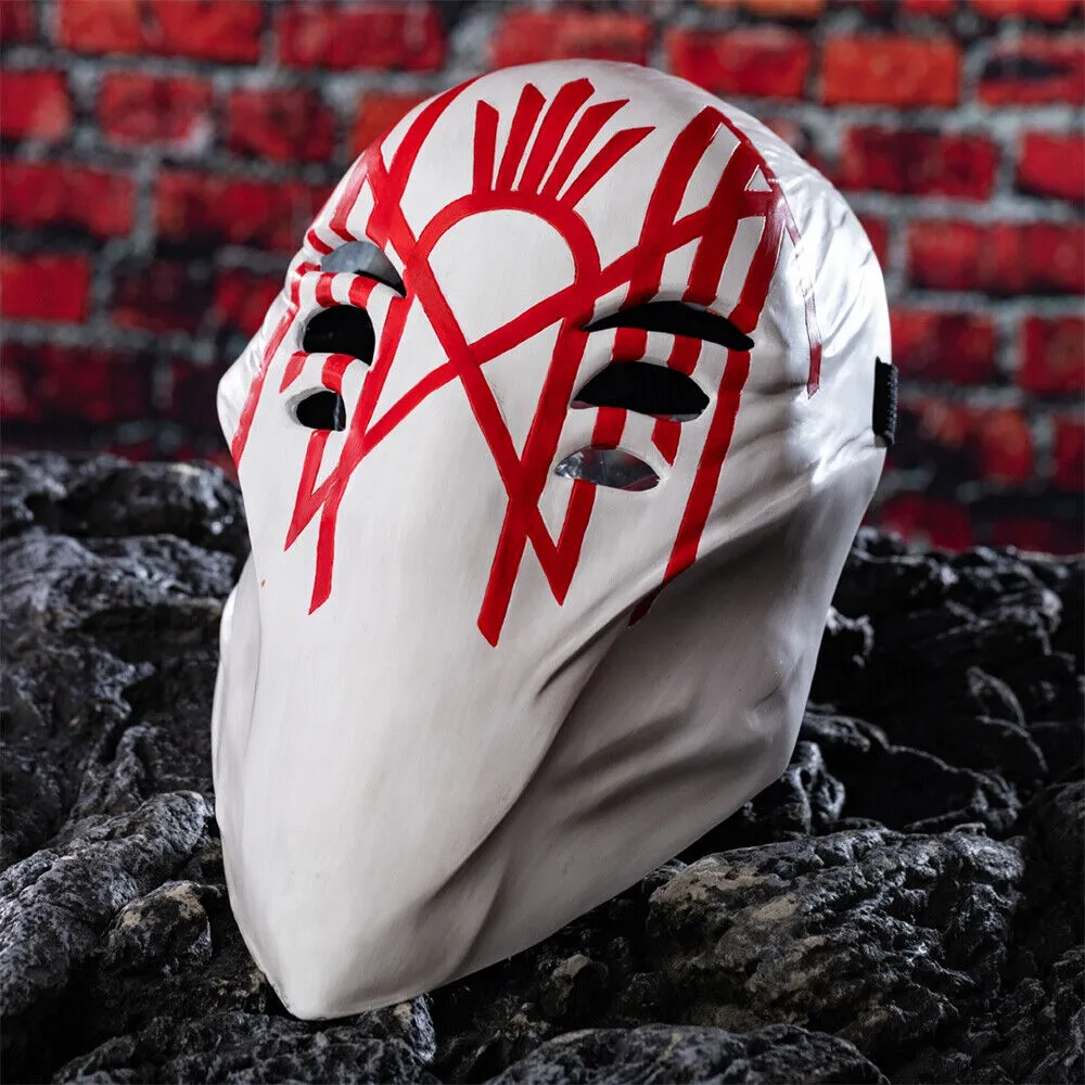 【5% off】Xcoser Sleep Vesselposting Mask Rock Band Cosplay Prop Adult Halloween Mask Adjustable