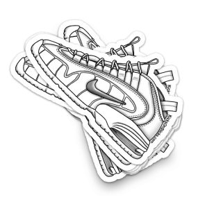 Air Penny 1 "White Metallic" Sneaker Sticker