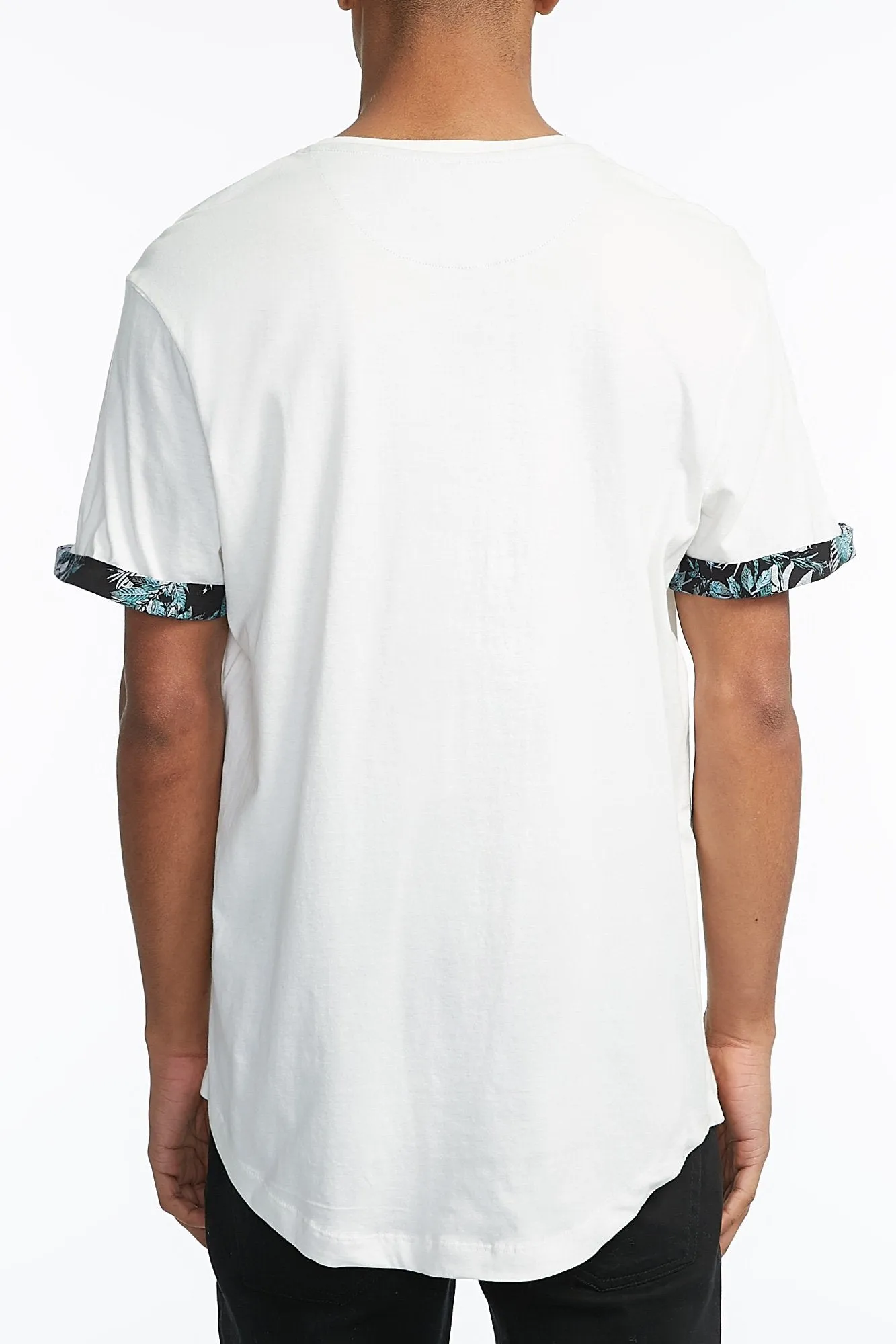 Amnesia Solid Dark Tropical Pocket tee