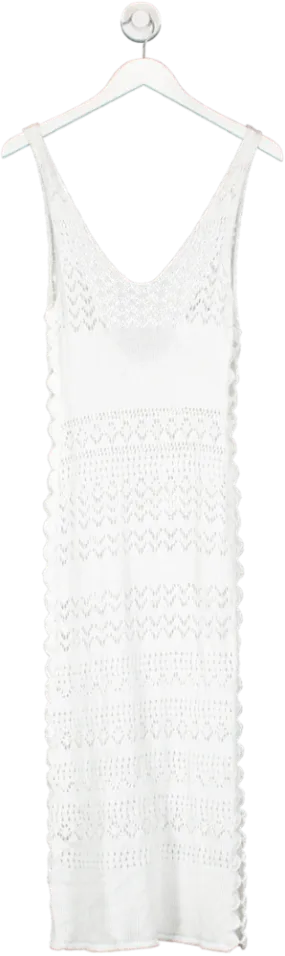 Andi Bagus White Sunday Crochet Dress UK S