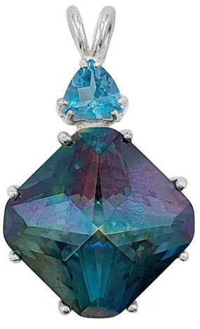 Aqua Aura Regular Magician Stone? with Trillion Blue Topaz