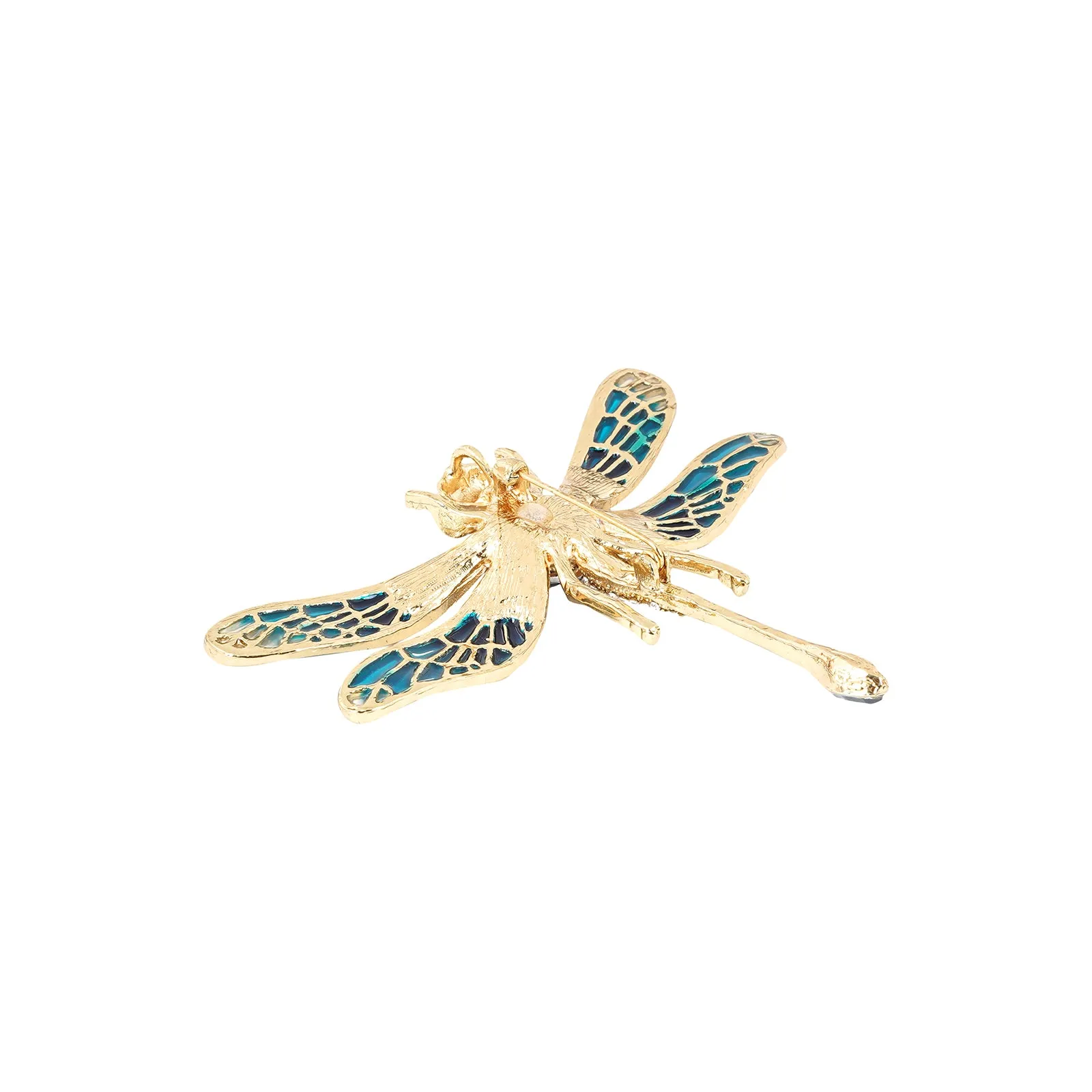 Axl Blue Rhinestone Brooch