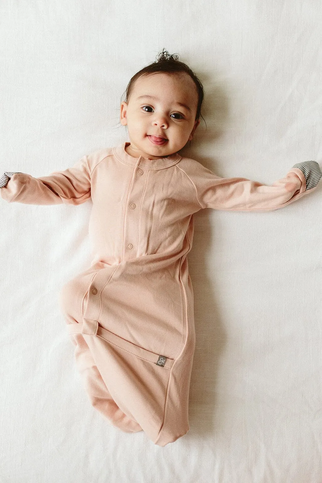 Baby Sleeping Bag / Gown - Dusty Pink