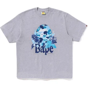 Bape Flora Big Ape Head Relaxed Fit Tee 'Grey'