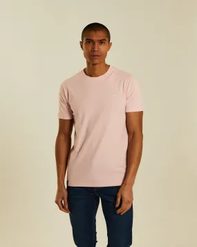 Basic Caden O Neck Tee Bermuda Pink