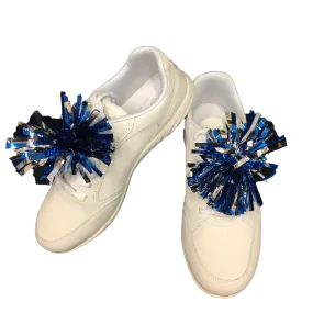 Blue / Silver mini-pom