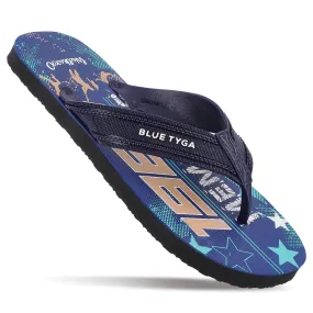 Blue Tyga Boys Flip Flop Thong  - HG167 Navy Blue Black