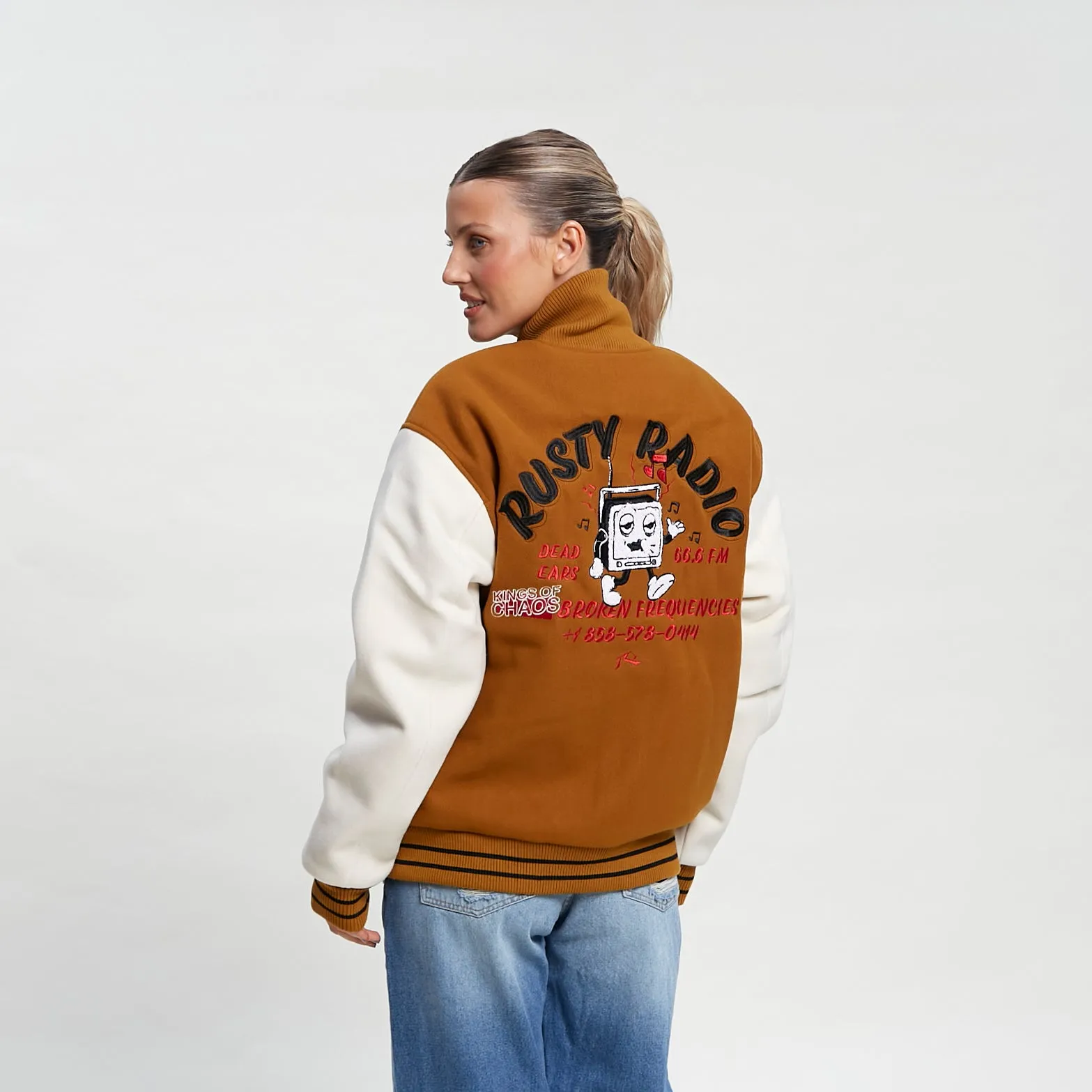 Campera Abrigo Rusty Varsity Jk Unisex* Mustard