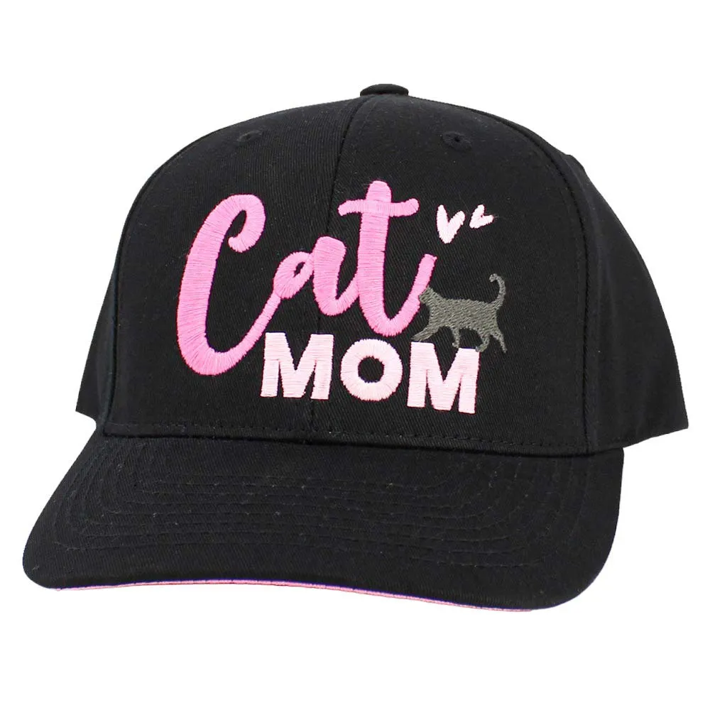 Cat Mom Message Baseball Cap