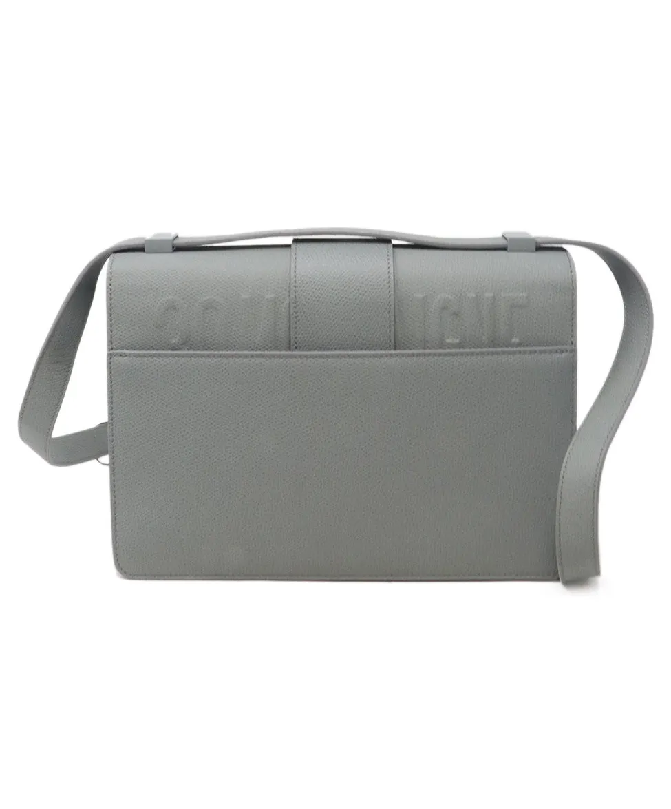 Christian Dior Grey Montaigne Calfskin Shoulder Bag