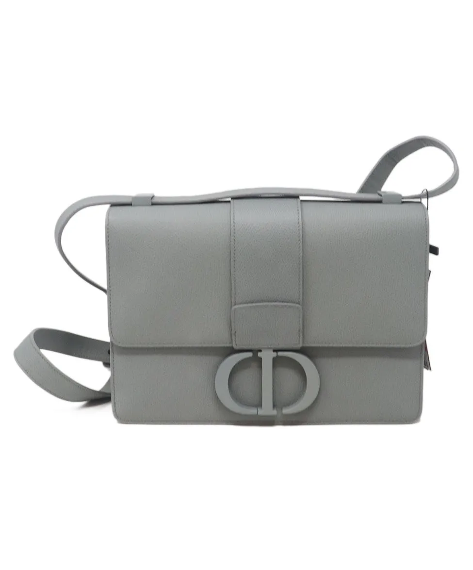 Christian Dior Grey Montaigne Calfskin Shoulder Bag