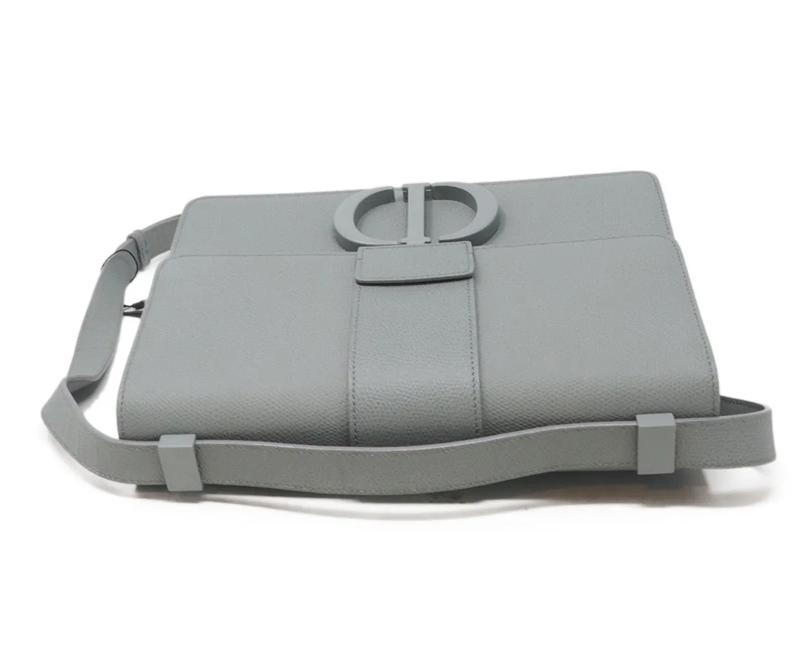 Christian Dior Grey Montaigne Calfskin Shoulder Bag