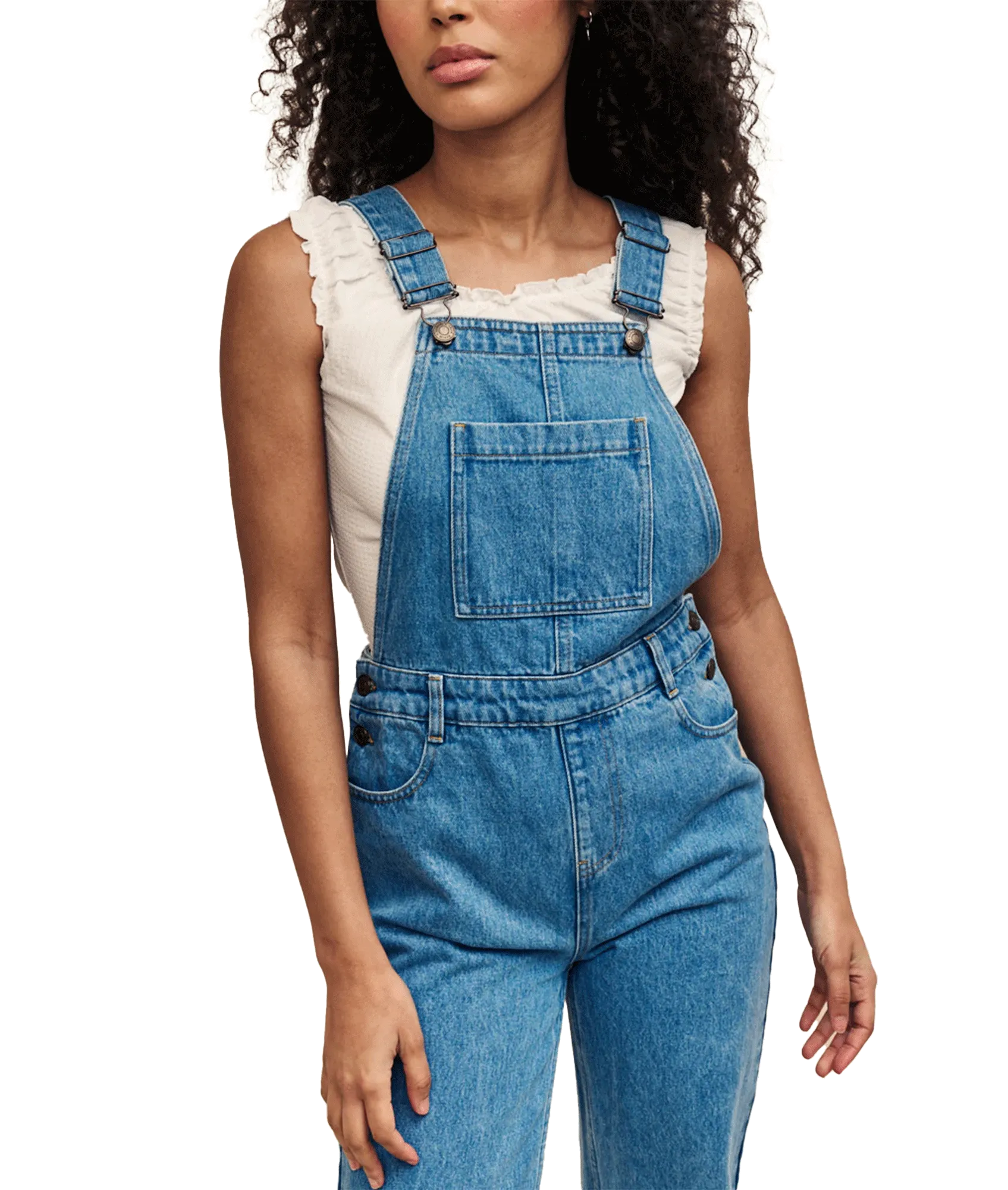 Denim Dungarees - Blue