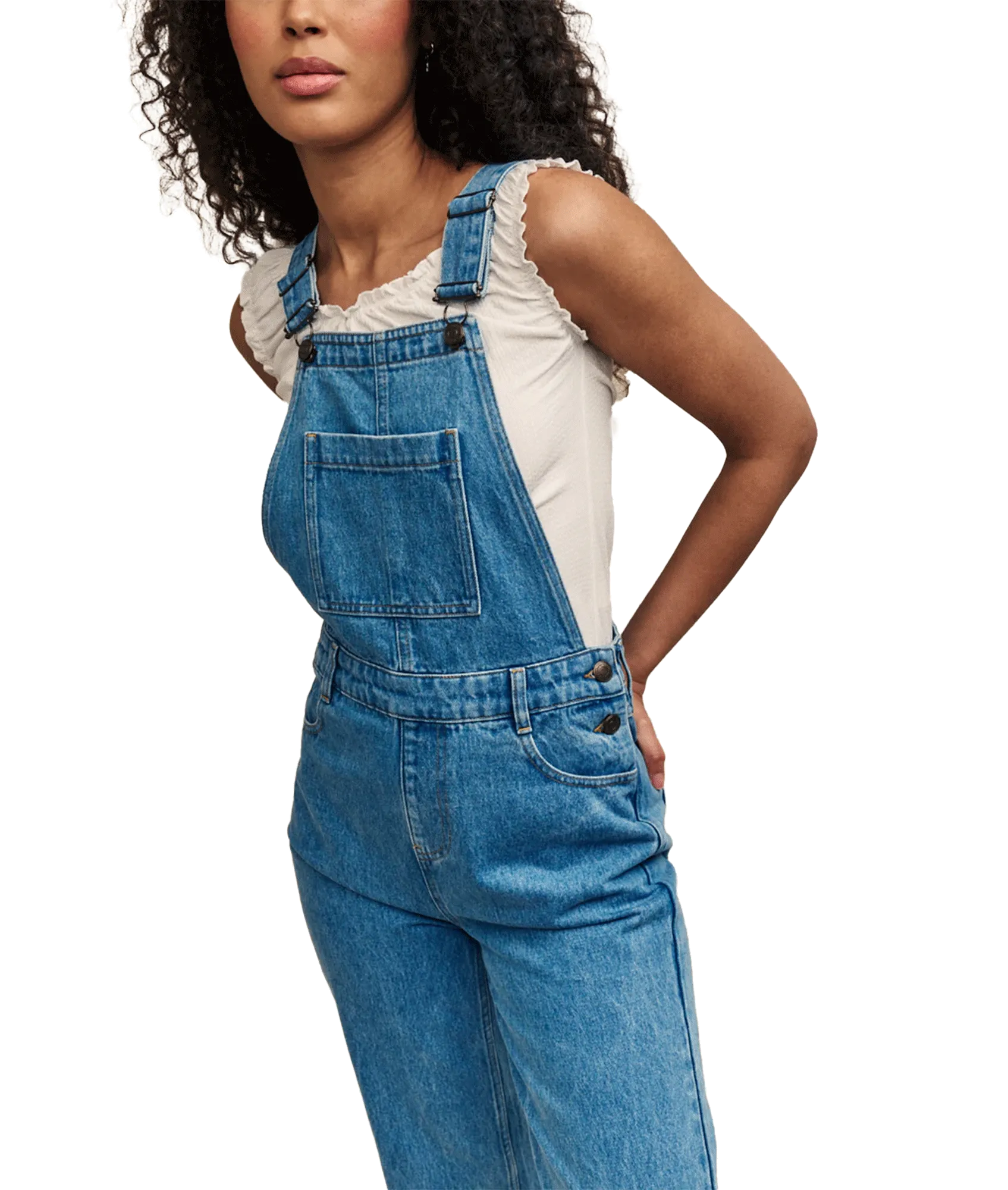 Denim Dungarees - Blue