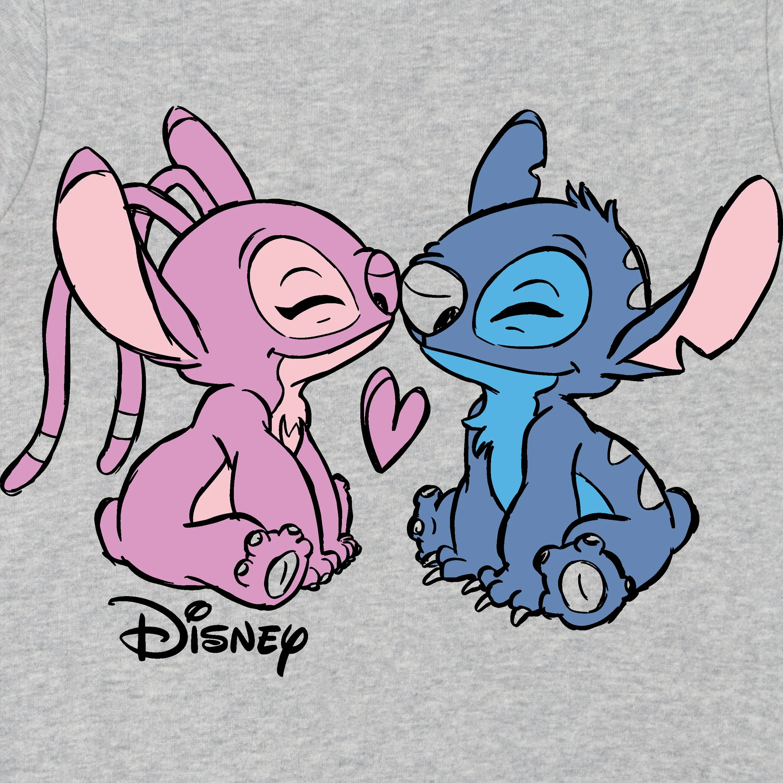 Disney Lilo And Stitch Sweatshirt - Angel And Stitch