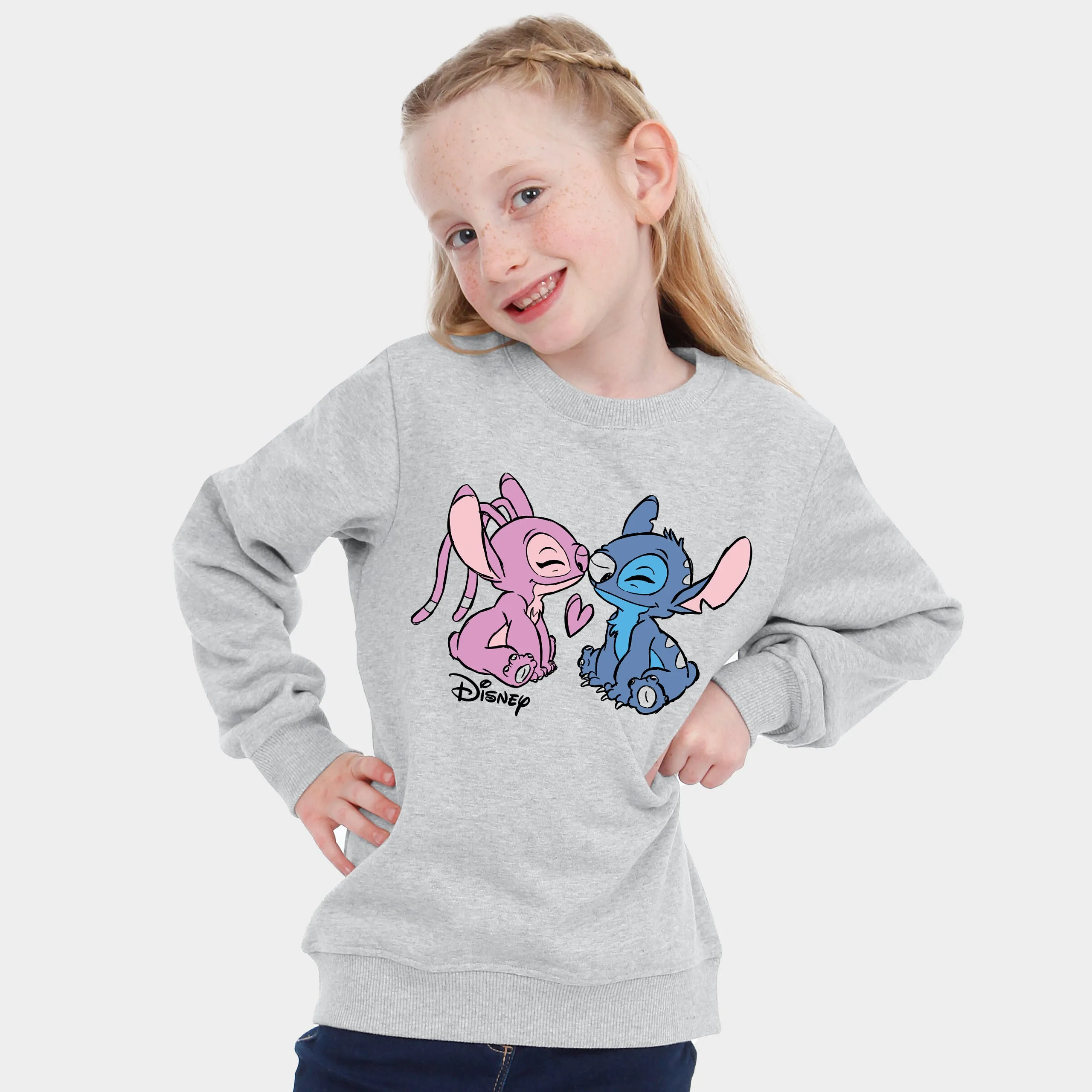 Disney Lilo And Stitch Sweatshirt - Angel And Stitch