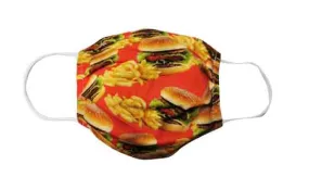 Hamburger Fabric Face Mask (Adult)