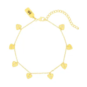 HEIRLOOM HEART ANKLET GOLD