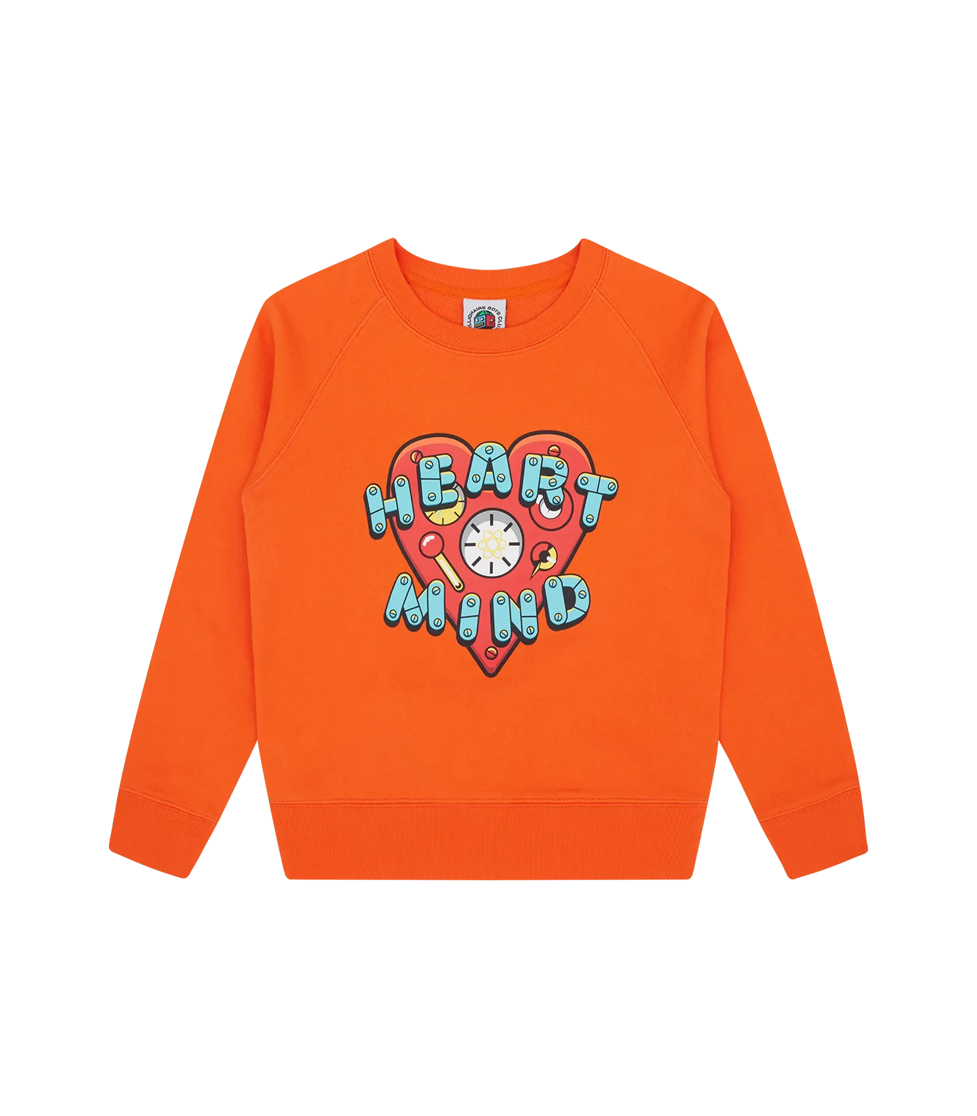 KIDS HEART & MIND LOGO CREWNECK - ORANGE