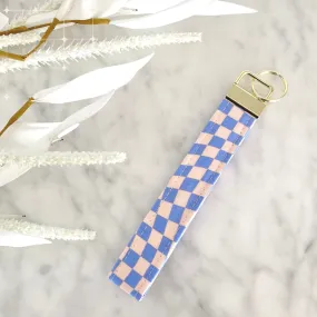 Kiki & Co Blue Checkerboard Key Chain