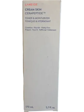 LANEIGE Cream Skin Toner & Moisturizer Cerapeptide 5.7 oz Skin Care