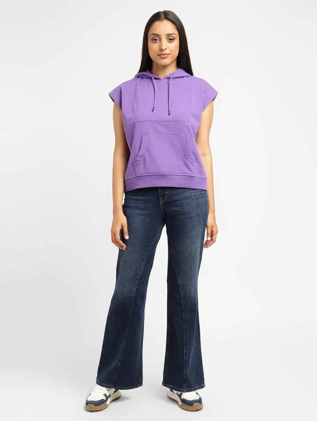 Levi's x Deepika Padukone Solid Purple Hoodies