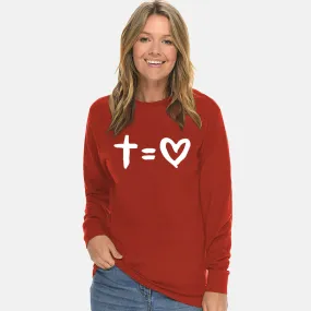 Love The Cross Unisex Long Sleeve T Shirt