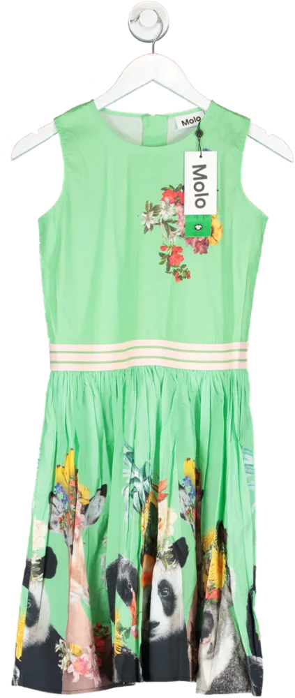 Molo Green Carli Fruitilicious Print Dress 12 Years