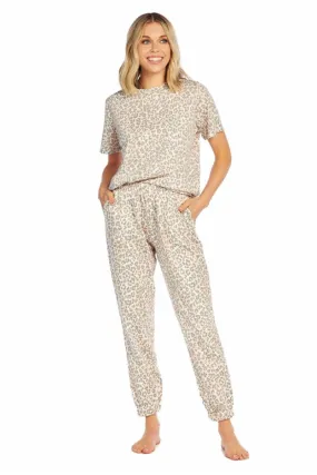 Mud Pie: Gray Potter Leopard Pj Set