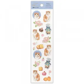 NB Washi Paper Scottish Fold Cat Filou Stickers