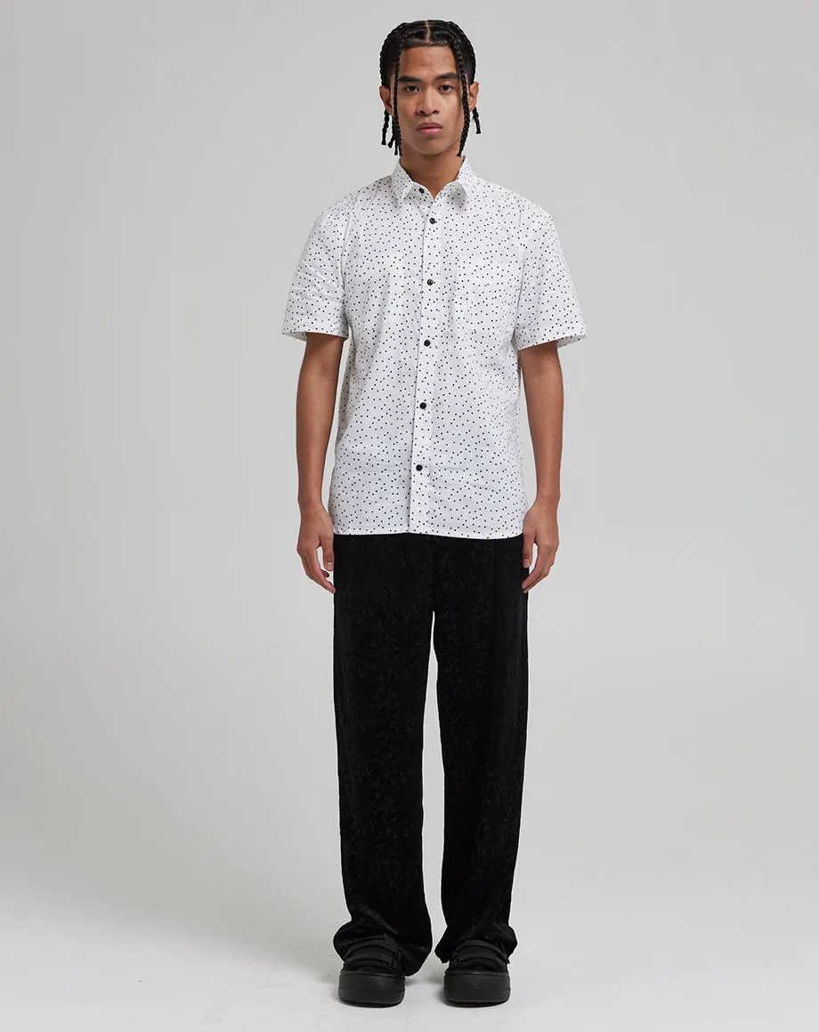 OCCULT MEN'S DITZY PRINTED SHIRT | WHITE