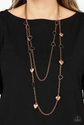 Paparazzi Chicly Cupid - Copper Necklace