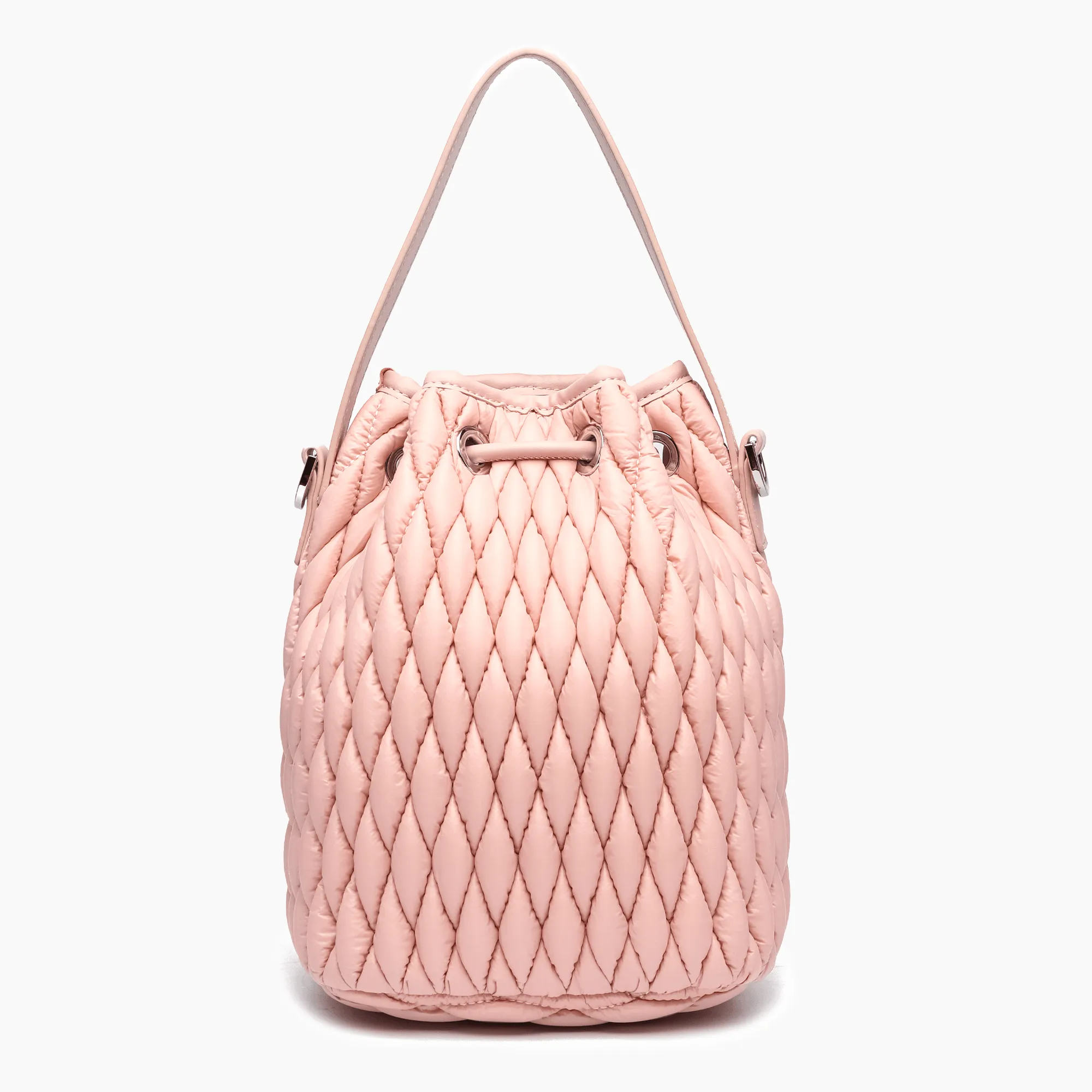 Ripple Plush Crossbody Bucket Bag