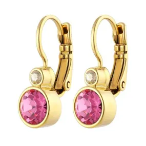 ROMA SHINY GOLD ROSE EARRINGS