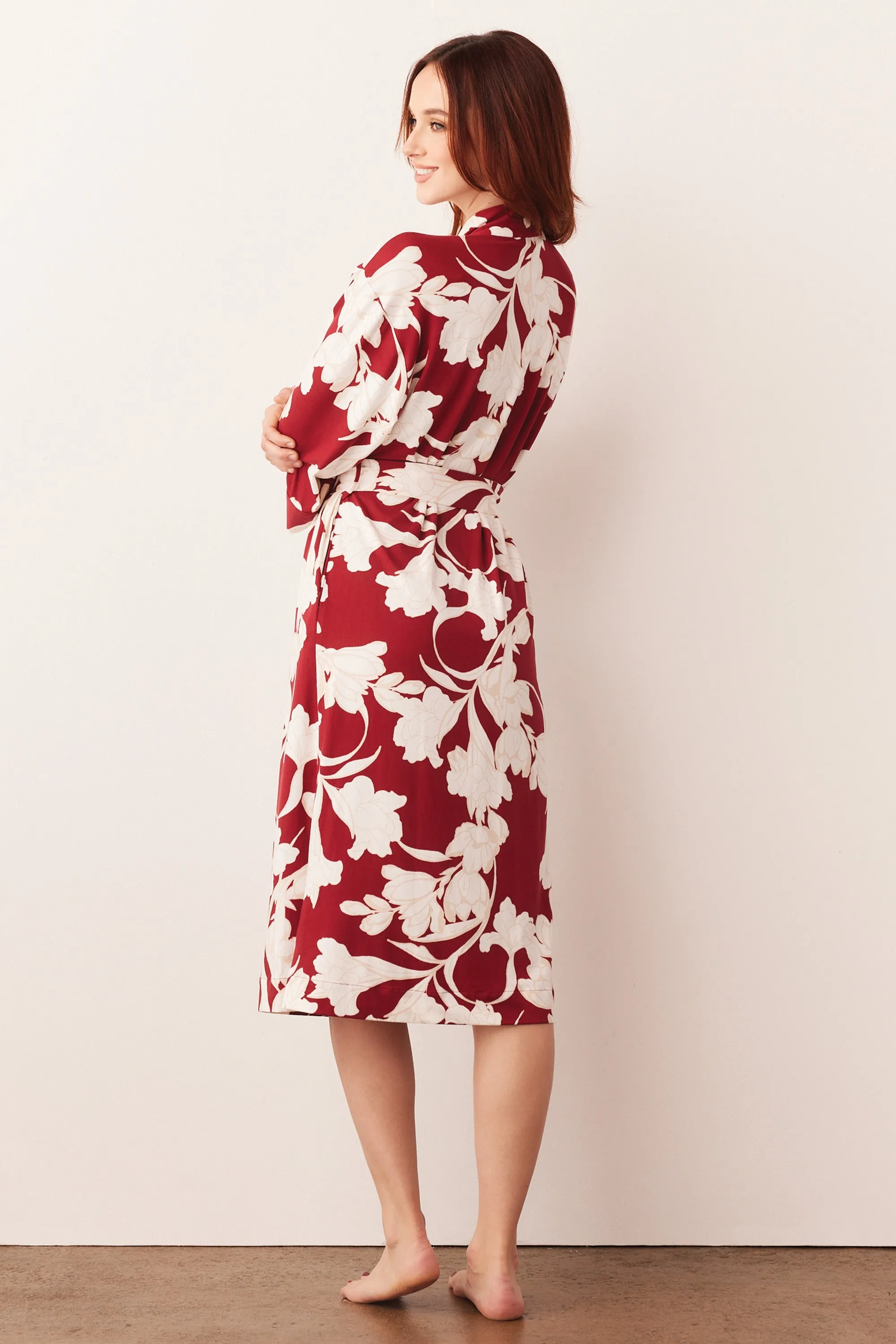 Vera Midi Robe | Winter Bloom